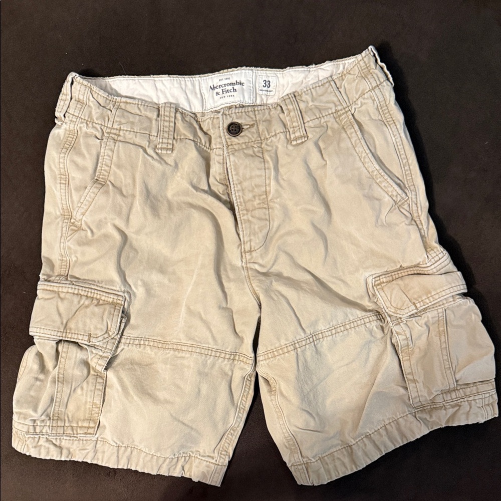 Vintage Abercrombie & Fitch Tan Cargo Shorts